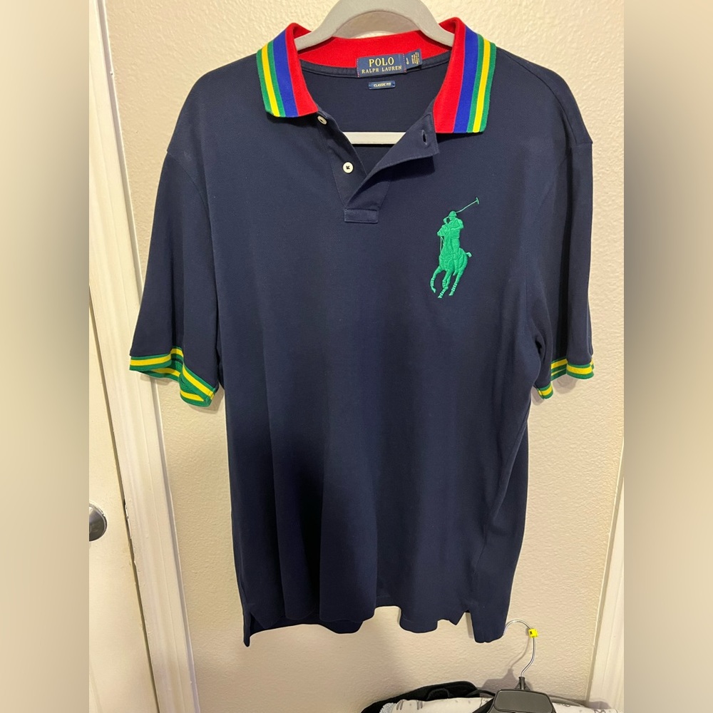 Multi colored polo original cotton worn once